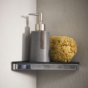 Geesa Gestell 918803-02-06 Eckablage chrom/ schwarz