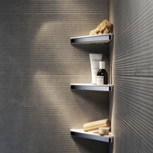 Geesa Frame 918803-02 corner shelf chrome/ white