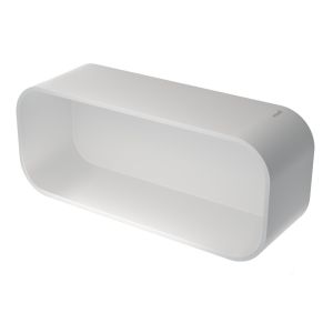 Geesa Frame 918901-01 douchemand/ planchet 25 cm wit