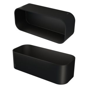 Geesa Frame 918901-06 douchemand / planchet 25 cm zwart