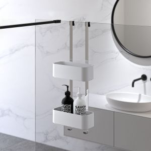 Geesa Frame 918902-02 ophangbaar doucherek 25 cm chroom/ wit