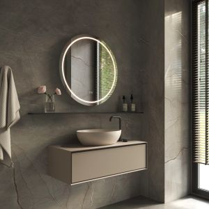 Phantom Mirrors Serie 002 002.100.100 ronde LED spiegel, 100 cm met directe en indirecte led rondom