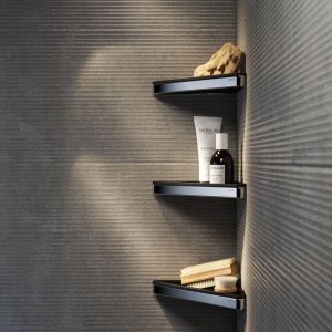 Geesa Gestell 918803-02-06 Eckablage chrom/ schwarz