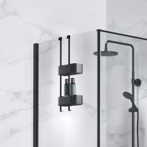 Geesa Frame 918902-06-06 ophangbaar doucherek 25 cm zwart