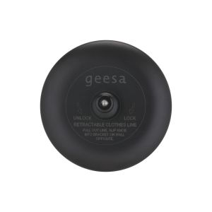 Geesa Hotel 91134-06 waslijn uittrekbaar 235 cm zwart