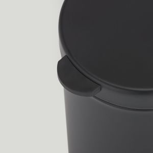 Geesa Hotel 91644-06 Wandabfalleimer 3 Liter schwarz