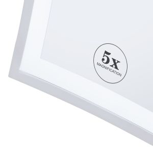 Geesa Spiegel 911099 Rasierspiegel 2-armig 5x vergrössernd chrom