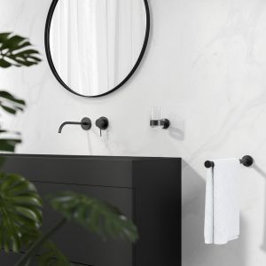 Geesa Nemox Black 916519-06 1-lids handdoekhouder mat zwart