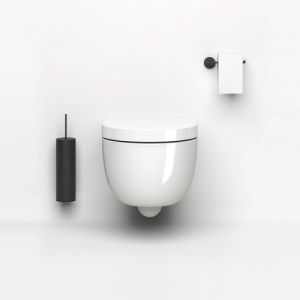 Clou Hängematte CL0401060 Randlose wandhängende Toilette 56cm mit WC-Sitze weiß glänzend