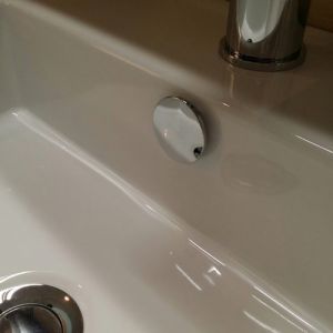 San4U ORC35 overflow rosette diameter 35mm chrome