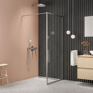 Geesa Nemox Stainless Steel 916519-05 1-lids handdoekhouder RVS geborsteld