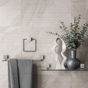 Geesa Topaz Chrome 917904-02-A handdoekring chroom