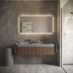 Phantom Mirrors Serie 001 001.140.70 rechthoekige LED spiegel, 140x70 cm met directe en indirecte led rondom