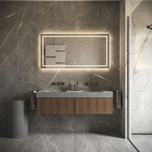 Phantom Mirrors Serie 001 001.140.70 rechthoekige LED spiegel, 140x70 cm met directe en indirecte led rondom