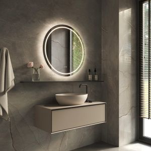 Phantom Mirrors Serie 002 002.80.80 ronde LED spiegel, 80 cm met directe en indirecte led rondom