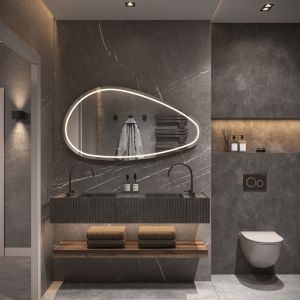 Phantom Mirrors Serie 010 010.120.70 organische LED spiegel, 120x70 cm met directe en indirecte led rondom