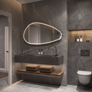 Phantom Mirrors Serie 010 010.160.80 organische LED spiegel, 160x80 cm met directe en indirecte led rondom