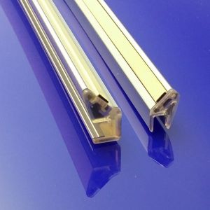 Koralle Vision-A S8L43345 ( L43345 ) ( 2537825 ) aluminum magnetic strips (excl. plastic strips) for swing door with fixed wall *no longer available*