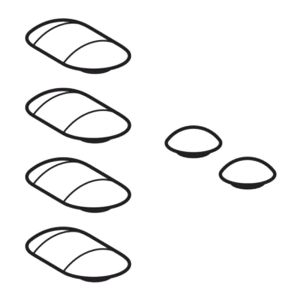 Geberit Icon - Renova - Acanto 243.986.00.1 Puffer rund und oval