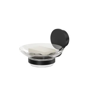 Geesa Opal Black 917203-06 soap holder black