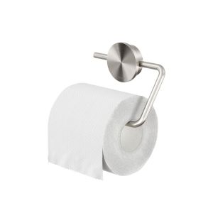 Geesa Opal Brushed Stainless Steel 917209-05 toilet roll holder without flap brushed stainless steel