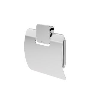 Geesa Topaz Chrome 917908-02-A toiletrolhouder met klep chroom
