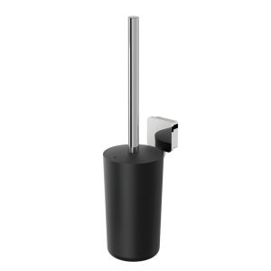 Geesa Topaz Chrome 917911-02-A toiletborstelhouder (zwarte borstelkop) chroom