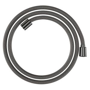 Hansgrohe 28260340 Designflex Brauseschläuche Textil 160cm gebürstet schwarz chrom