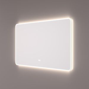 Hipp Design SPV 16010 KW mirror with rounded corners and with direct and indirect LED lighting all around 80x70x3cm