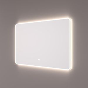Hipp Design SPV 16040 KW mirror with rounded corners and with direct and indirect LED lighting all around 140x70x3cm
