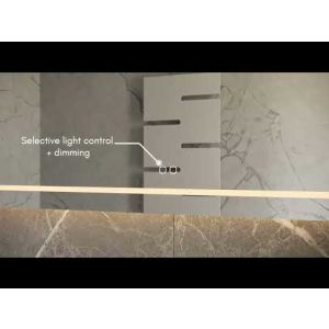 Phantom Mirrors Serie 001 001.160.70 rechthoekige LED spiegel, 160x70 cm met directe en indirecte led rondom