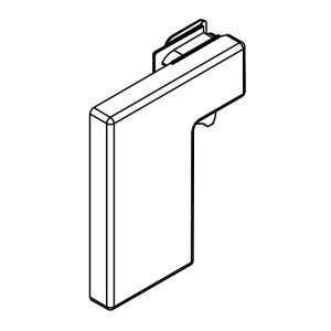HSK K2 - K2P E88312-UR-41 glashouder onder rechts, chroom