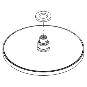HSK Shower & Co! E98521-3-41 hoofddouche rond 250x8mm chroom