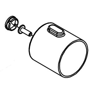 HSK Shower & Co! E98554-15-41 knop omstelling chroom