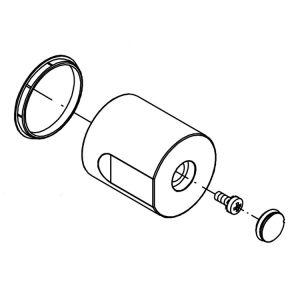 HSK Shower &amp; Co! E98554-9-41 Umstellknopf, Chrom