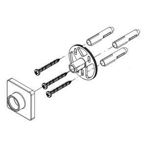 HSK Shower &amp; Co! E98574-3-41 Brausehalter Chrom