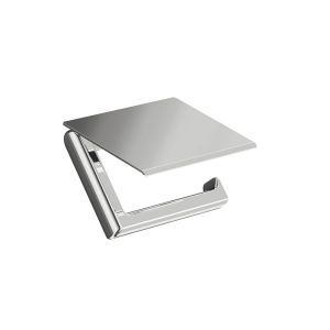 Inda Claire A71260NE toilet roll holder with hinged lid matte black