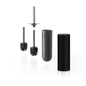 Inda MY Love AV014BNC toiletborstelgarnituur mat zwart en chroom