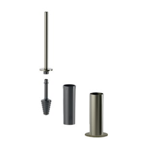 Inda MY MiniLove AV514ZMB  toiletborstelgarnituur mat gun metal