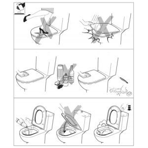 Roca Access A80123D004 toiletzitting zonder deksel wit