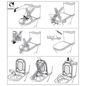 Roca The Gap A801472004 toiletzitting met deksel wit