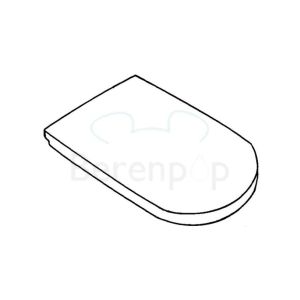 Keramag Vitelle 573620068 toiletzitting met deksel pergamon