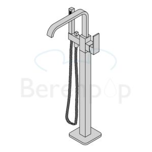 Clou Xo CL060400329 type 3 freestanding bath faucet with hand shower chrome