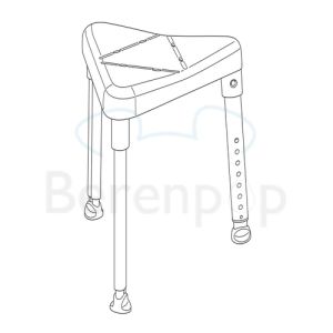 Etac Edge 81801030 douchekruk ijsblauw