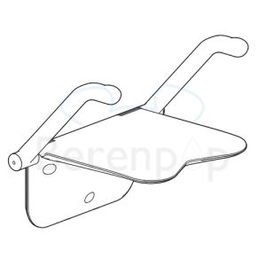 Etac Relax 81703020 Duschsitz mit Armlehnen weiß