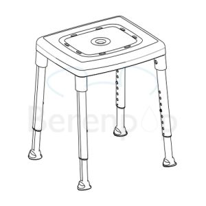 Etac Smart 81951020 douchekruk ijsblauw