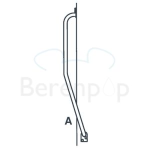 Handicare (Linido) LI2611011402 trapspilbeugel 510x510mm RVS gecoat wit