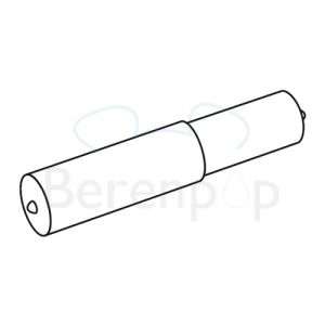 Inda Colorella - Export R03290 closetrolletje met veer kunststof wit