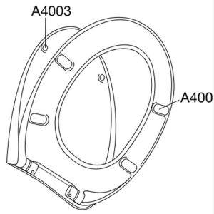 Pressalit 718 718000-D59999 WC-Sitze mit Deckel weiß