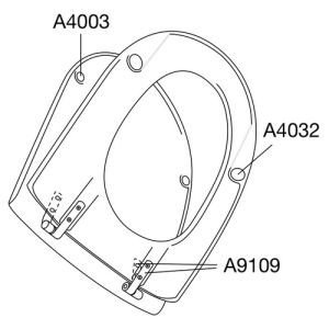 Pressalit Objecta D 172011-BA1999 toilet seat with cover white polygiene